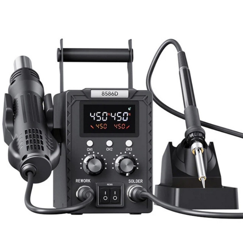 K8586D 2 in 1 Soldering Rework - Smd Rework Station Hot Air Soldering 2 In 1 ulasan dan harga