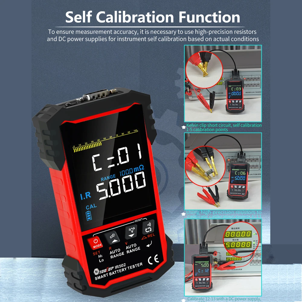 TOOLTOP ±120V Internal Resista - Battery Internal Resistance Tester Four Wire ulasan dan harga