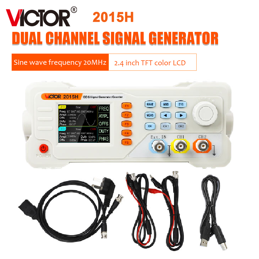 RuoShui 2015H 2040H 2060H Wave - Dual Channel Arbitrary Waveform Function Generator 60Mhz ulasan dan harga