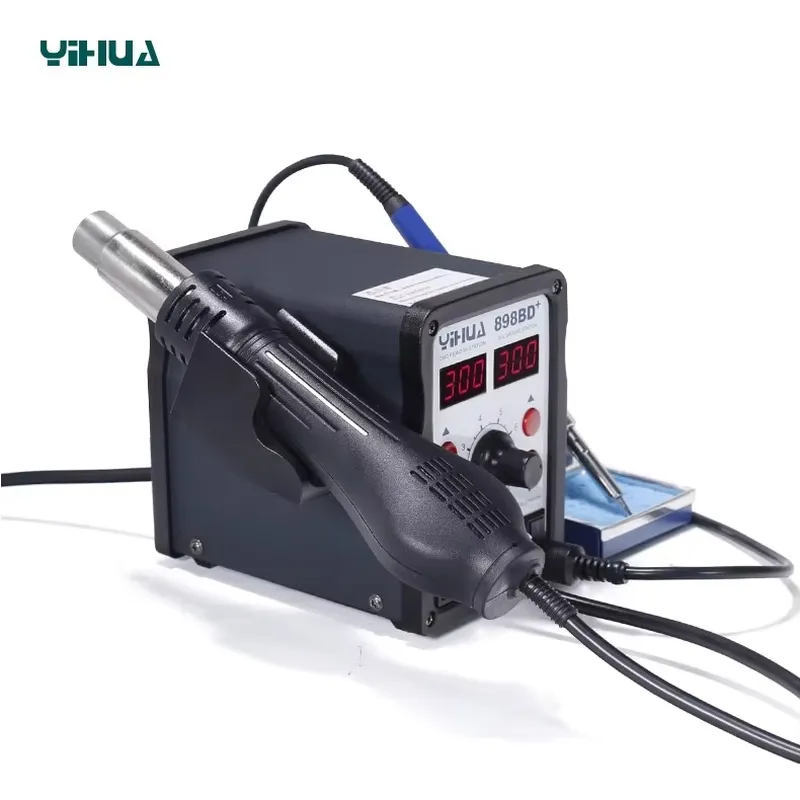 YIHUA 898BD+ 220V 2 in 1 Digit - Smd Rework Station Hot Air Soldering 2 In 1 ulasan dan harga